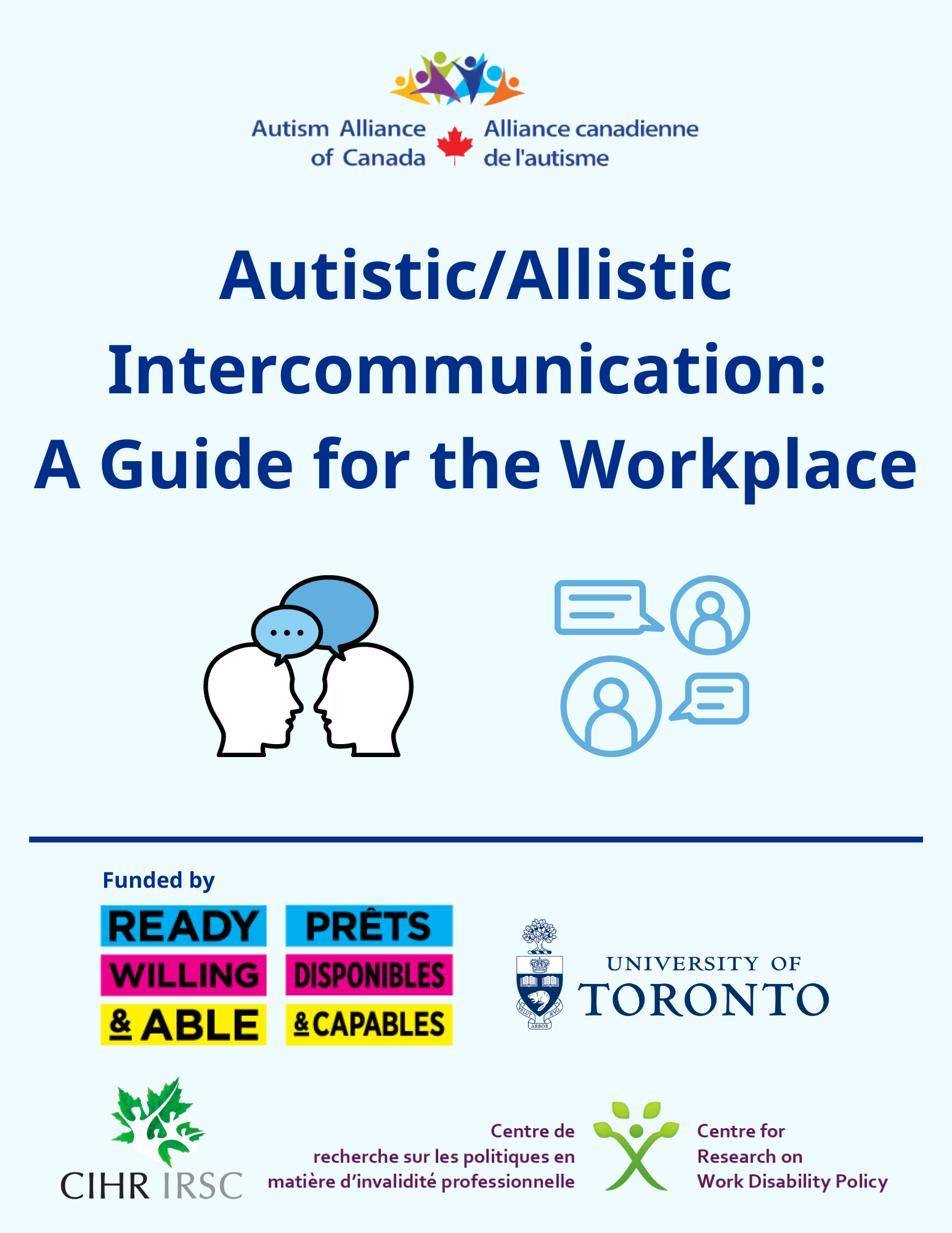 Title page for Autistic / Allistic Intercommunication: A Guide for the Workplace
