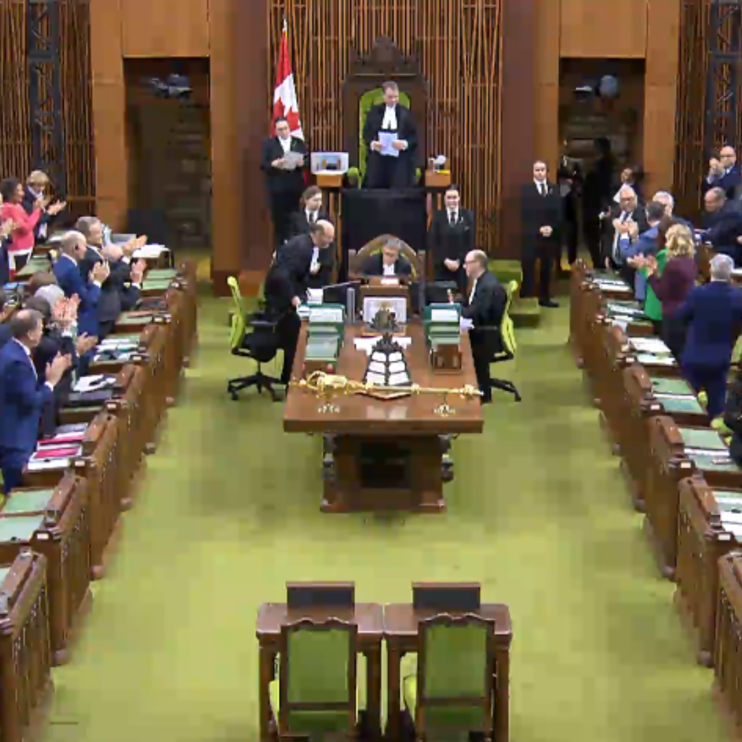 Inside of House of Commons during Bill S-203 adoption process