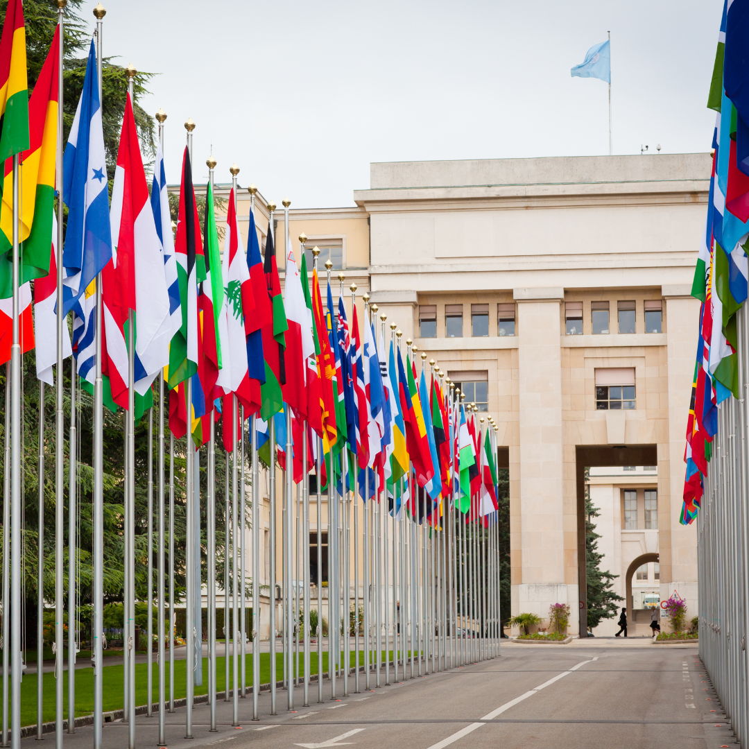 Outside of United Nations Office at Geneva