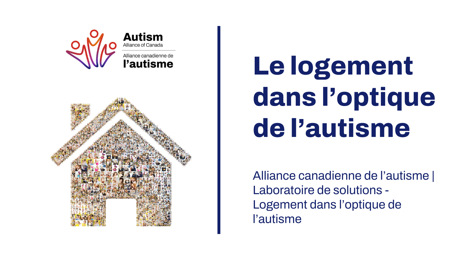Page de titre de la note d'information "Le logement à travers le prisme de l'autisme