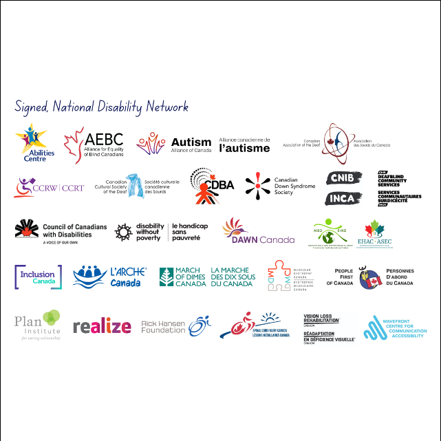 Logos of the members of the National Disability Network